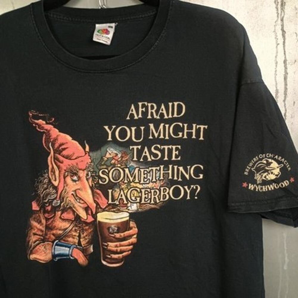 Afraid You Might Taste Something Lagerboy Vintage Y2K Twitter Meme Shirt XXL